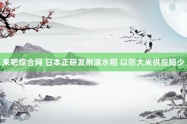 来吧综合网 日本正研发耐滚水稻 以防大米供应短少