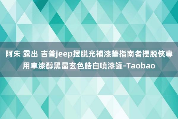 阿朱 露出 吉普jeep摆脱光補漆筆指南者摆脱俠專用車漆醇黑晶玄色皓白噴漆罐-Taobao