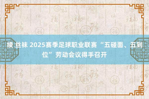 绫 丝袜 2025赛季足球职业联赛 “五碰面、五到位” 劳动会议得手召开